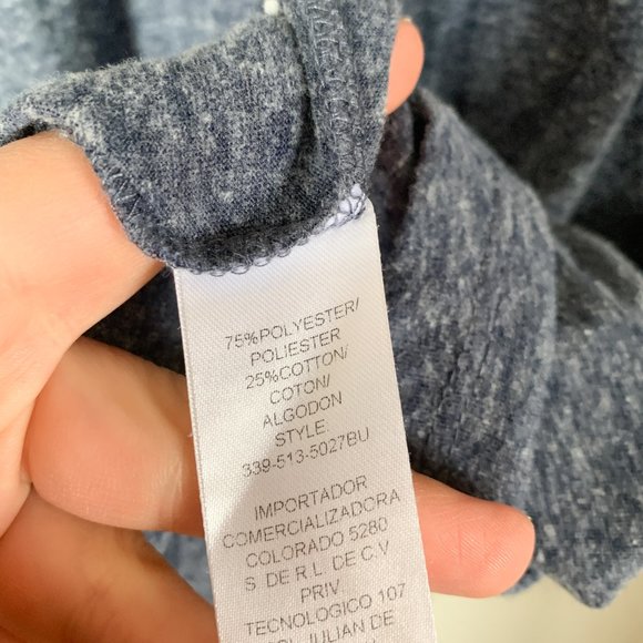 Roper Blue Embroidered V Neck Top - Picture 7 of 8